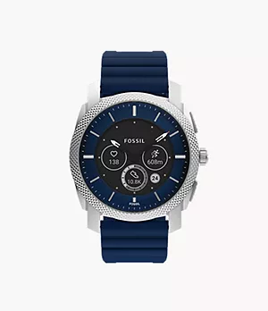 Smartwatch ibrido Machine Gen 6 con cinturino in silicone blu navy