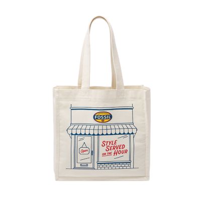Fossil Canvas Tote