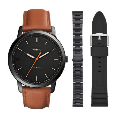 Fossil minimalist discount three hand watch