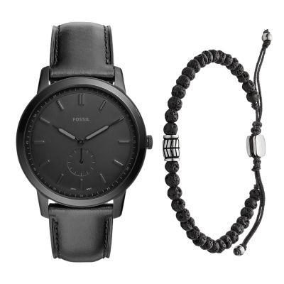 The Minimalist Two-Hand Watch And Bracelet Product Set - HOL19PRODSET9 -  Fossil