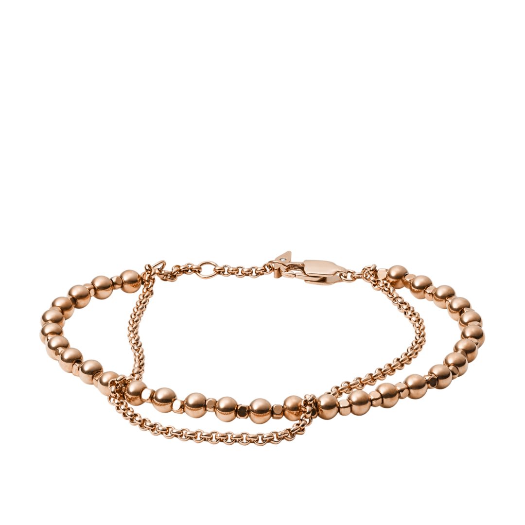 UPC 796483231627 product image for Fossil Women's Multi-Beaded Bracelet -Rose Gold | upcitemdb.com