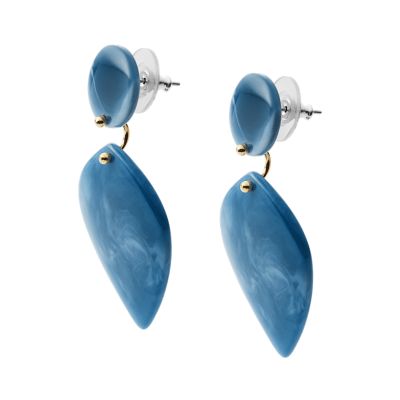 Blue 2024 resin earrings