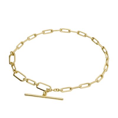 Gold-Tone Brass Chain Bracelet