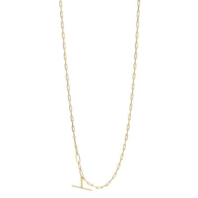 Gold-Tone Brass Chain Necklace