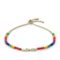 Limited Edition Pride Drew Multicolor Glass Beaded Bracelet