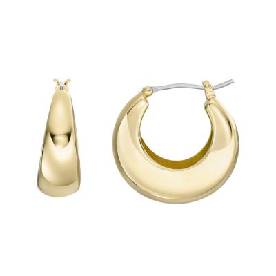 Yasèmia l Tara Creole Hoops - 18K Gold Plated Stainless Steel