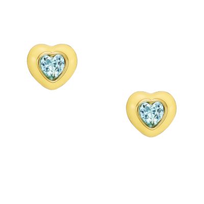 Pink heart on sale stud earrings