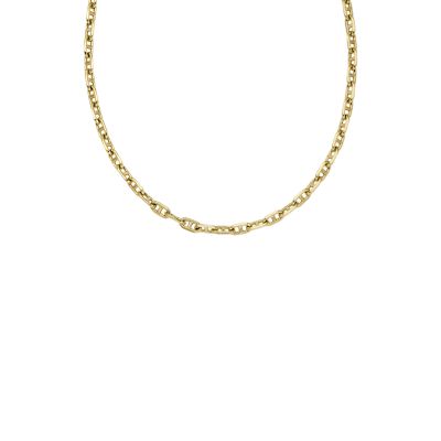 Heritage D-Link Gold-Tone Brass Anchor Chain Necklace - JA7209710 