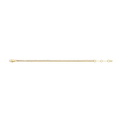 Ellis All Stacked Up Gold-Tone Brass Tennis Chain Bracelet