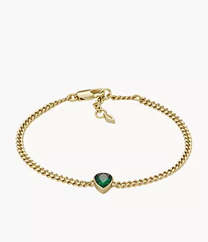 Julissa Prado x Fossil Gold-Tone Brass Chain Bracelet