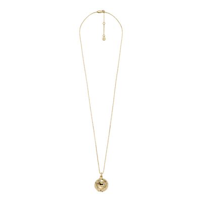 Bright Baubles Gold-Tone Brass Pendant Necklace