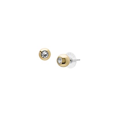 Bright Baubles Gold-Tone Brass Stud Earrings