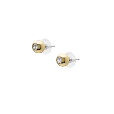 Bright Baubles Gold-Tone Brass Stud Earrings