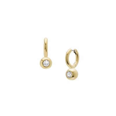 Bright Baubles Gold-Tone Brass Hoop Earrings