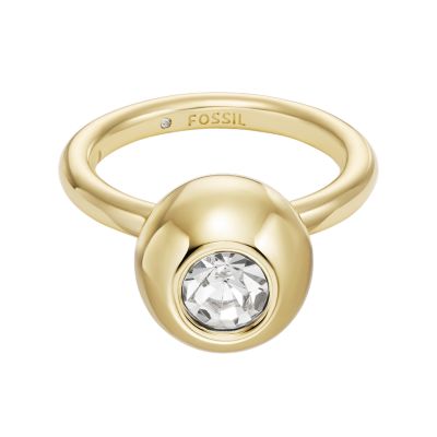 Bright Baubles Gold-Tone Brass Center Focal Ring