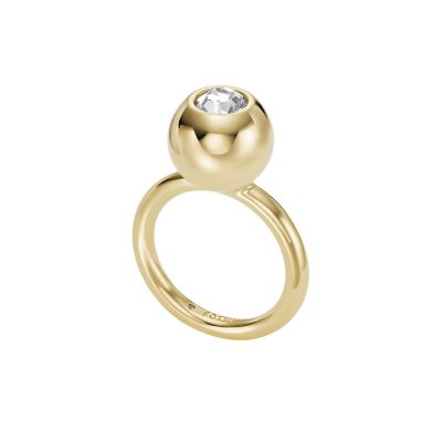 Bright Baubles Gold-Tone Brass Center Focal Ring