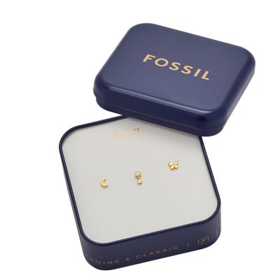 BUTTERFLY - ズアン② Sutton All Stacked Up Gold-Tone Brass Butterfly Earring Set