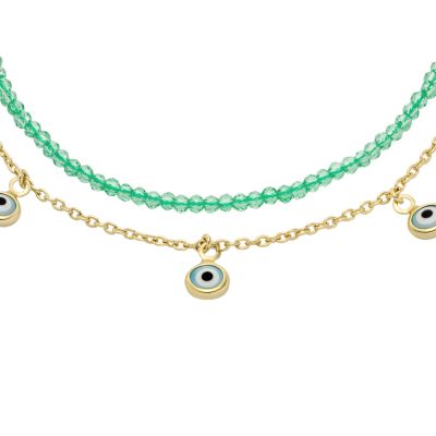 Sutton Evil Eye Brass Multi-Strand Bracelet - JA7284710