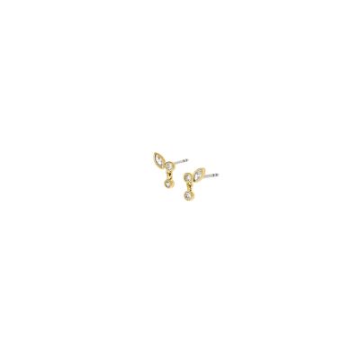 Ellis Toi Et Moi Gold-Tone Brass Stud Earrings
