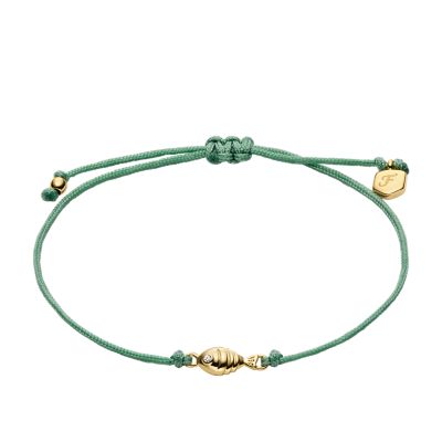 Sutton Mini Moments Seafoam Green Gold-Tone Brass Fish Bracelet