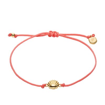 Sutton Mini Moments Coral Gold-Tone Brass Seashell Bracelet