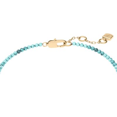 Sutton By The Sea Turquoise Blue Acrylic Beaded Shell Bracelet