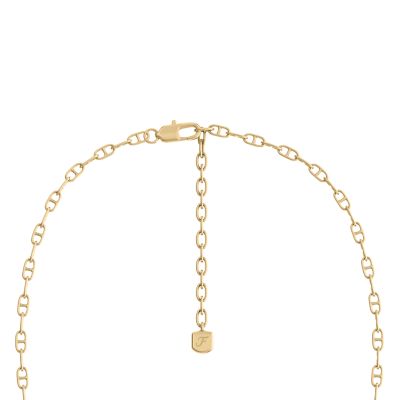Heritage Pearl D-Link Gold-Tone Brass Multi-Strand Necklace