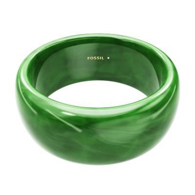 Resin Collection Green Bangle Bracelet