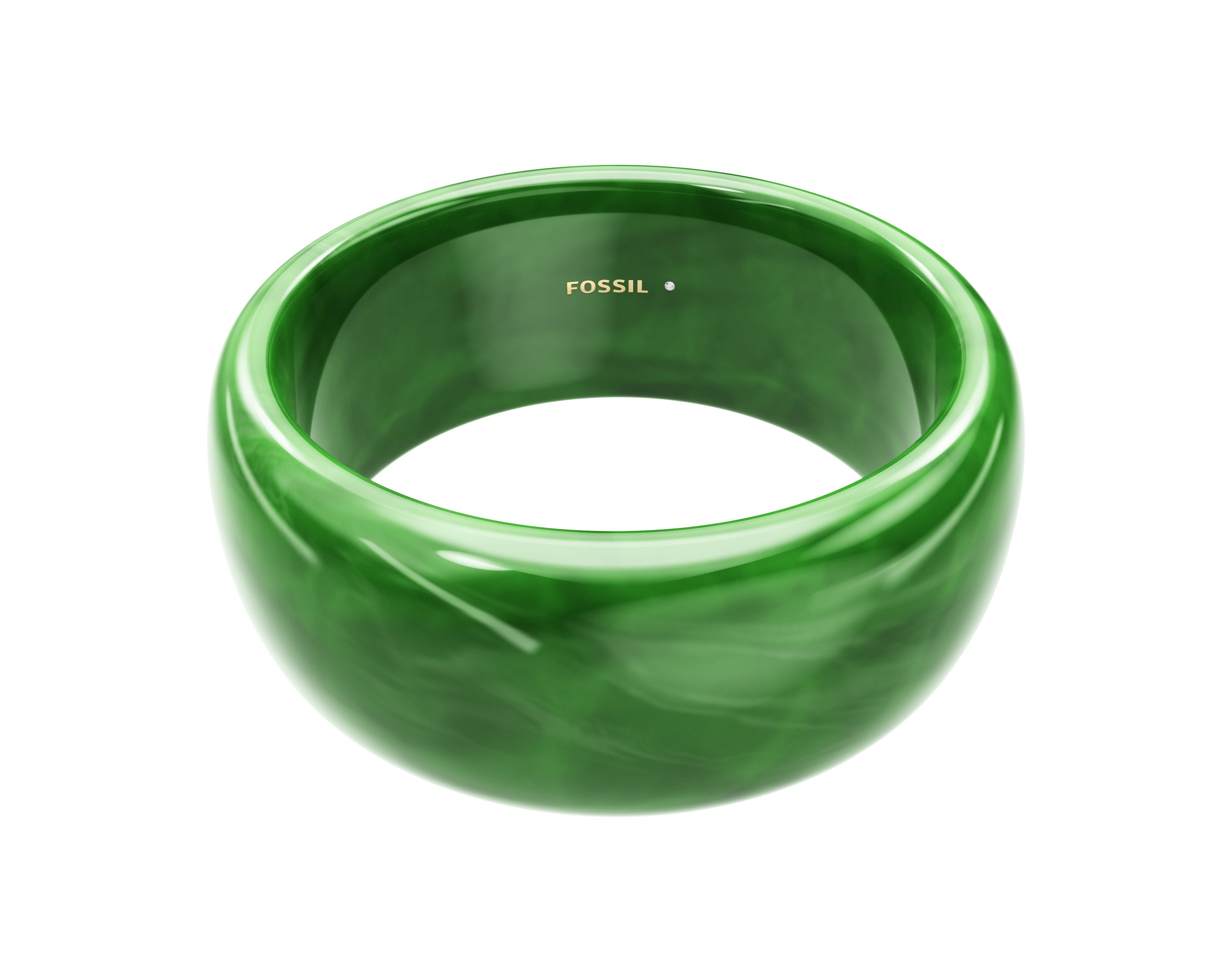Resin Collection Green Bangle Bracelet