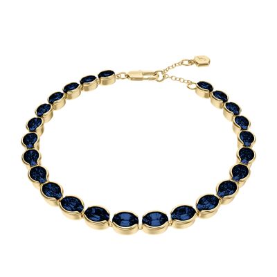 Ellis Pav&eacute; Glitz Gold-Tone Brass Tennis Chain Bracelet