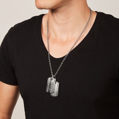 Dog Tag Stainless Steel Necklace