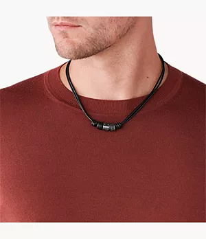 Rondell Leather Necklace