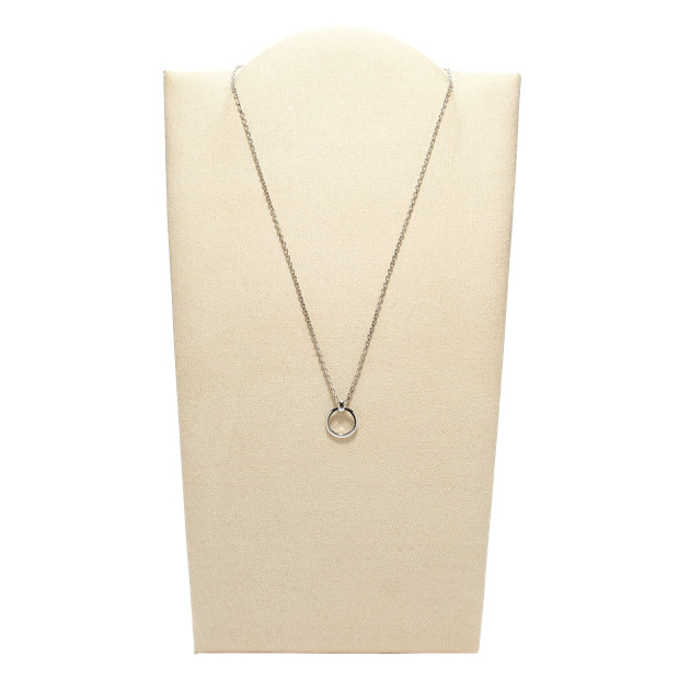 Short Silver Chain - Fossil