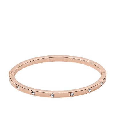 Fossil rose 2025 gold bangle