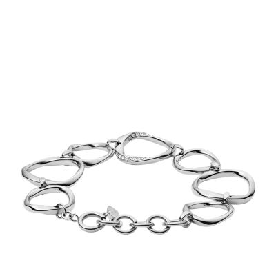 Fossil on sale steel bracelet