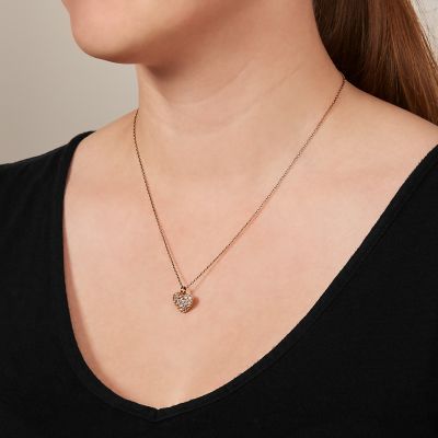 Glitz Heart Pendant - JF01156791 - Fossil