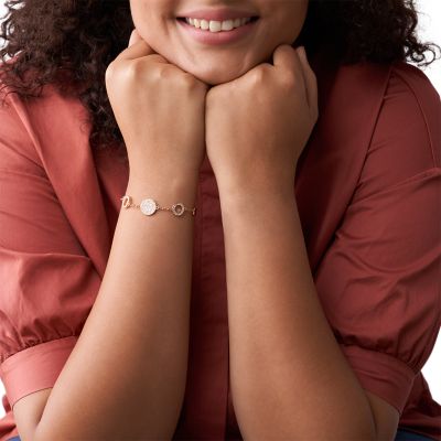 Mosaic Mother-of-Pearl Disc Station Bracelet