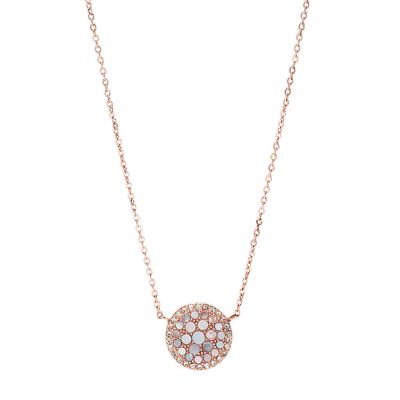 Pearl Disc Rose-Gold-Tone Pendant