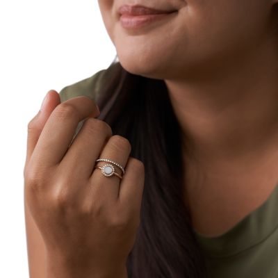 Fossil deals stacking rings