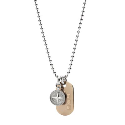 Herren Kette Dog Two Tone