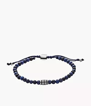 Bracelet en pierres gemmes bleues