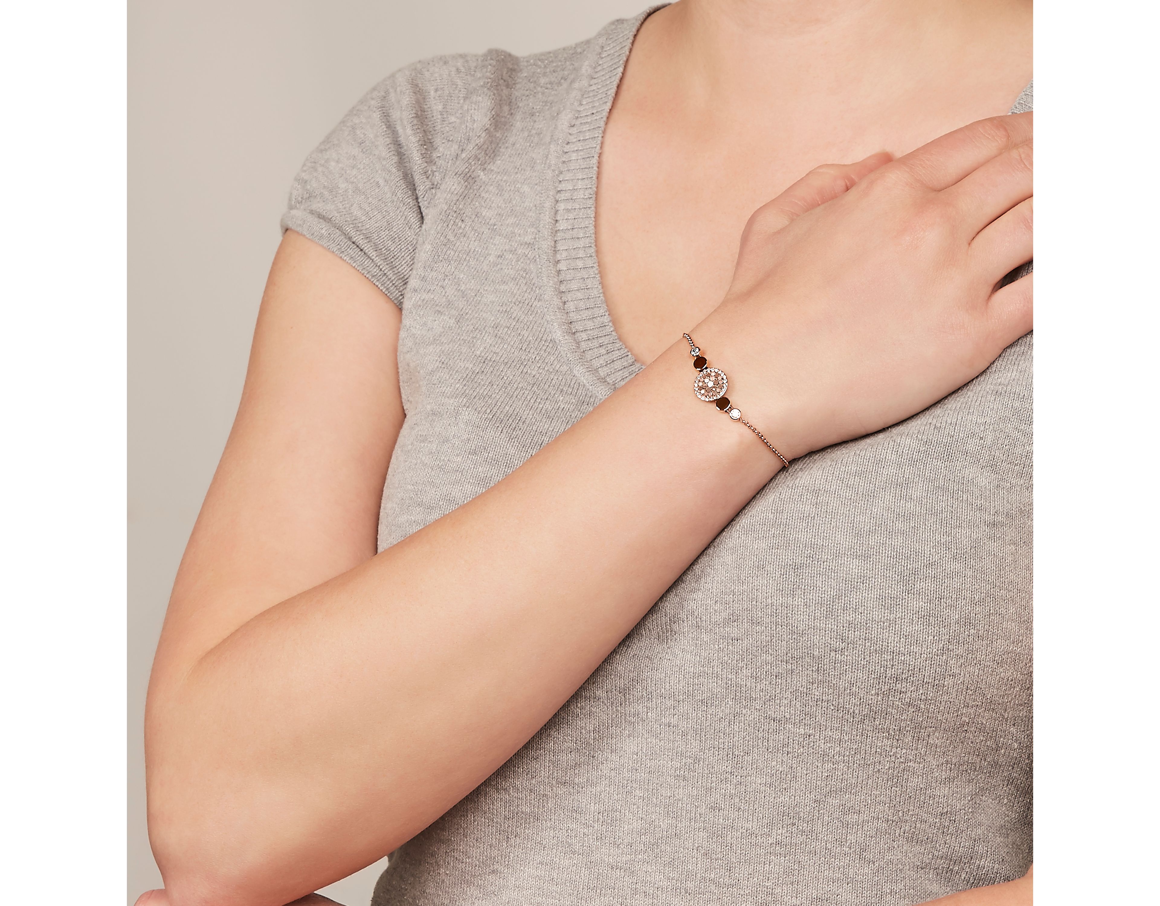 Merrit Mosaic Mother-of-Pearl Disc Bracelet