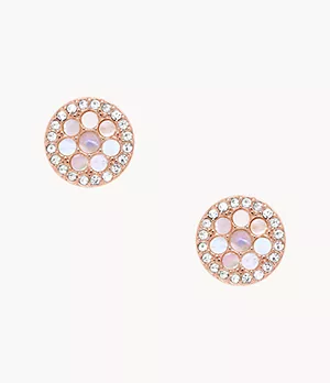 Val Mosaic Mother-of-Pearl Stud Earring