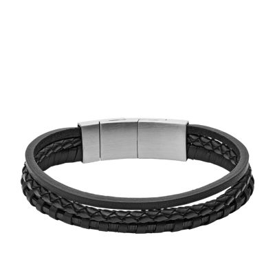 Braided Bracelet Brown and Black - JA5932716 - Fossil