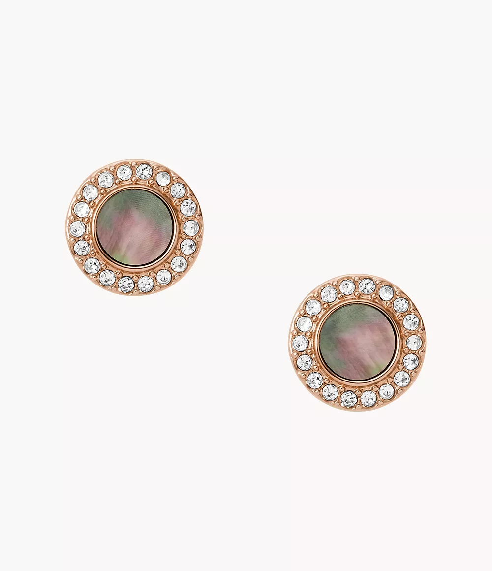 Image of Grey Mother-Of-Pearl Glitz Studs