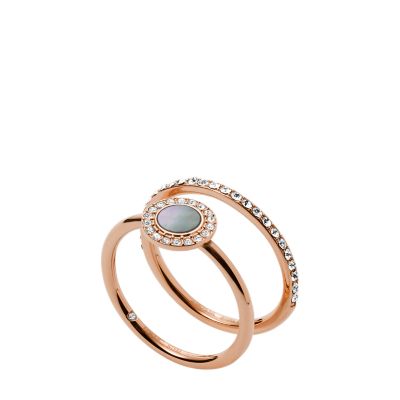 Bague femme Fossil acier JF01321791