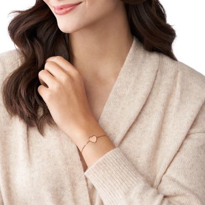 Fossil rose gold deals bracelet