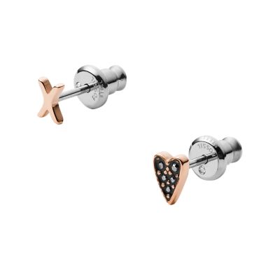 Archival Core Essentials Stainless Steel Stud Earrings - JOF01013040 -  Fossil