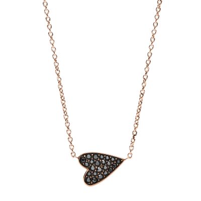 Fossil deals heart necklace