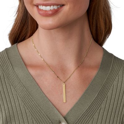 Fossil bar outlet necklace